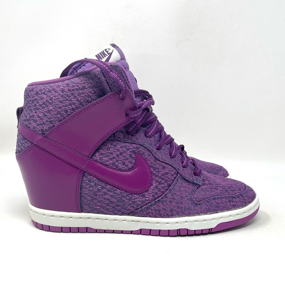 Nike Dunk Sky Hi Hidden Wedge New Slate/ Bright Grape Womens 9